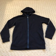 Calvin Klein Hoodie Sweatshirt Jacket Zipper Youth Size Large 14 16 Blue