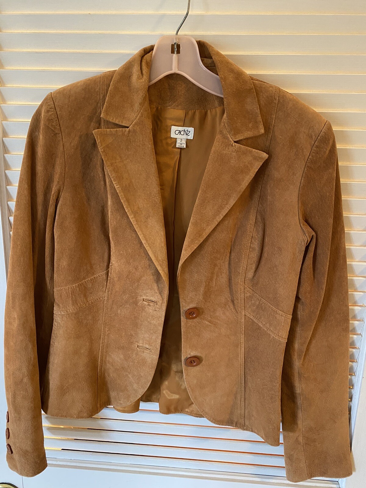 Cache lined Suede Jacket.  Perfect condition!  Si… - image 3