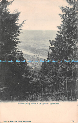 R253244 Heidelberg vom Königstuhl gesehen Edm von König Postkarte