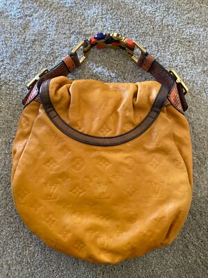 Louis Vuitton Marc Jacobs Kalahari PM monogram yellow leather top