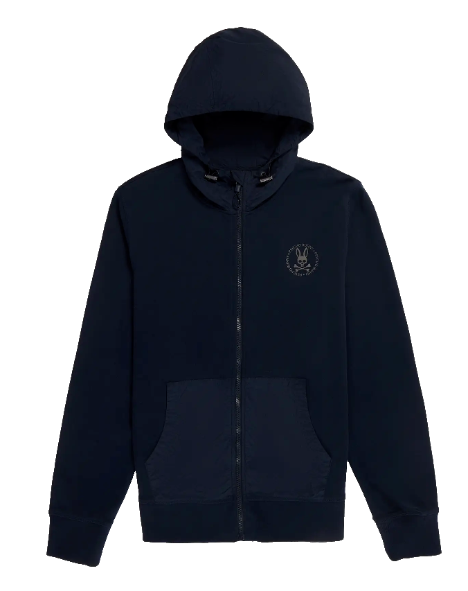 PSYCHO BUNNY MENS YEWDALE HOODIE B6H129Y1FT NVY | eBay