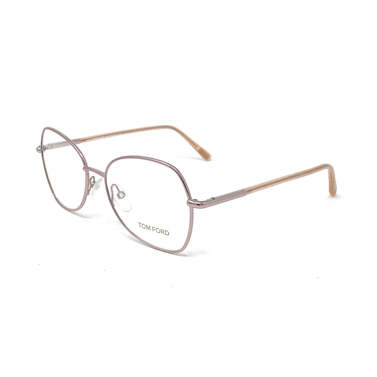 Authentic TOM FORD TF5248 072 Rose Gold Demo Lens Eyeglasses | eBay