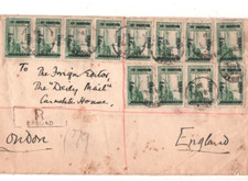 IRAQ *BRITISH OCCUPATION* Official INDIA GOVT Cover Baghdad Reg 1920 London KT99