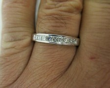 14K Gold Diamond Wedding Band Diamond .55 Carat F-VS1  3.60 Grams Value 6,500