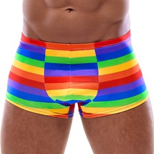 Mens Boxer In Rainbow Colors