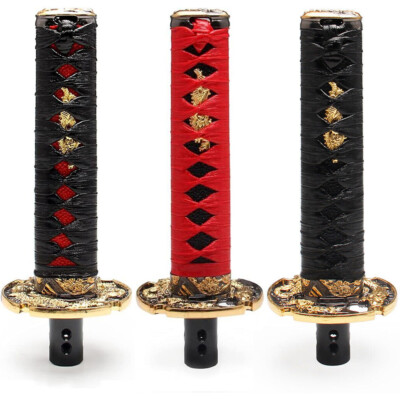 Universal 15cm Samurai Sword Automatic Gear Shift Knob Shifter Katana Metal Kits