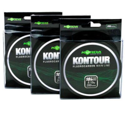 Korda Kontour Fluorocarbon 200m. Ultimate Fluorocarbon Main Line. Schnell sinkend.