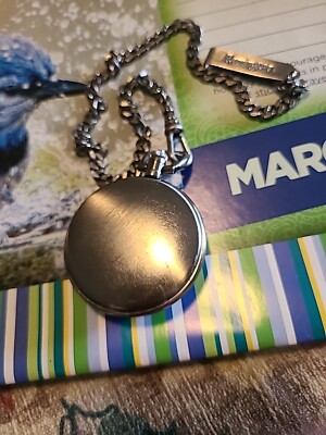 REMINGTON Quartz Pocket Watch With Leather Detail On Case And 17