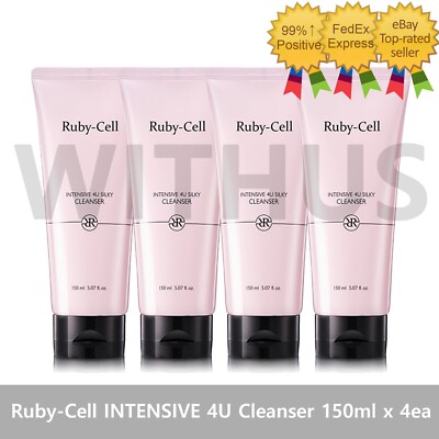 Ruby-Cell INTENSIVE 4U SILKY CLEANSER 150ml / 5.07 fl. oz. x 4ea set - Tracking=