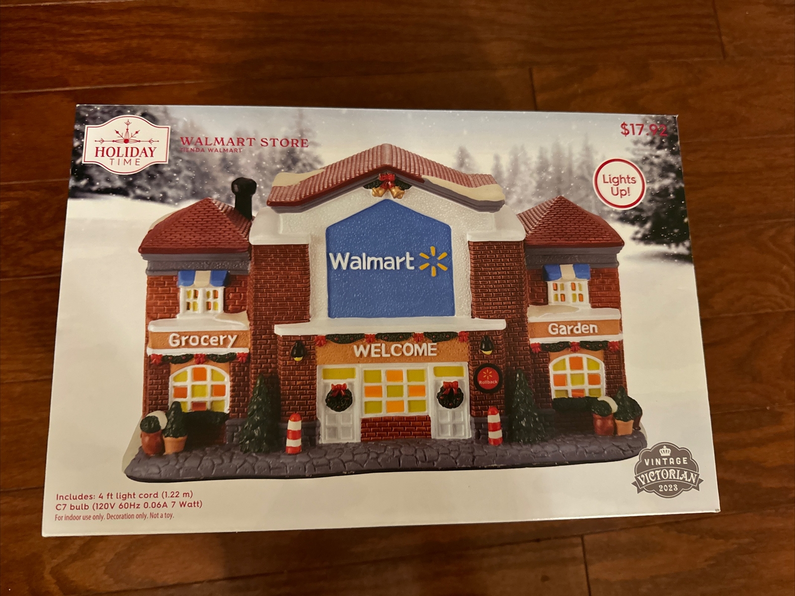 New 2023 Holiday Time WALMART STORE CHRISTMAS VILLAGE HOUSE Lights Up ️