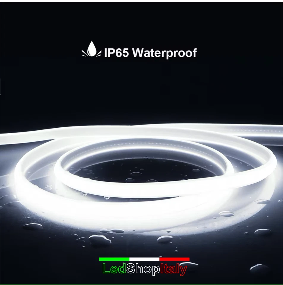 Striscia LED Bianca 220V COB luce uniforme dimmerabile taglio su misura - Immagine 4 di 4