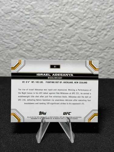 Réfracteur à prisme base UFC chromé 2024 Topps 1 - 200 - COMPLÉTEZ VOTRE SET - PYC - Photo 99/237