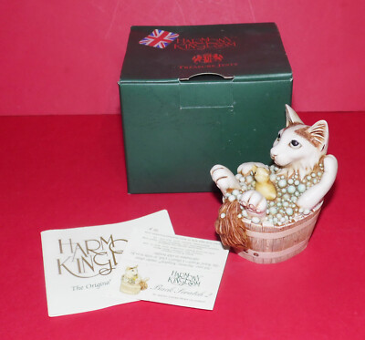 HARMONY KINGDOM * Back Scratch II Figur / Schmuckschatulle * Katze * TJCA17-1 *