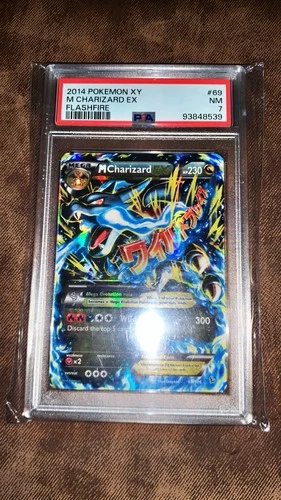 Pokémon M Charizard EX 69/106 Flashfire Ultra Rare Holo PSA 7 Mega Evolution EX