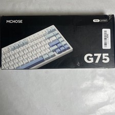 MCHOSE G75 PRO 75% Wireless Mechanical Keyboard Arctic Snow V2