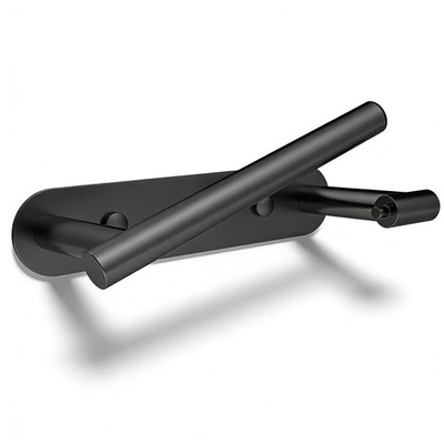 SetSail Toilet Paper Holder Adhesive or Screw-in Matte Black Bathroom Toilet ...