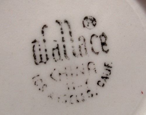 TAZA SOPA Wallace China ROJA HOJA SOMBRA PALMA azucarero - Imagen 3 de 3