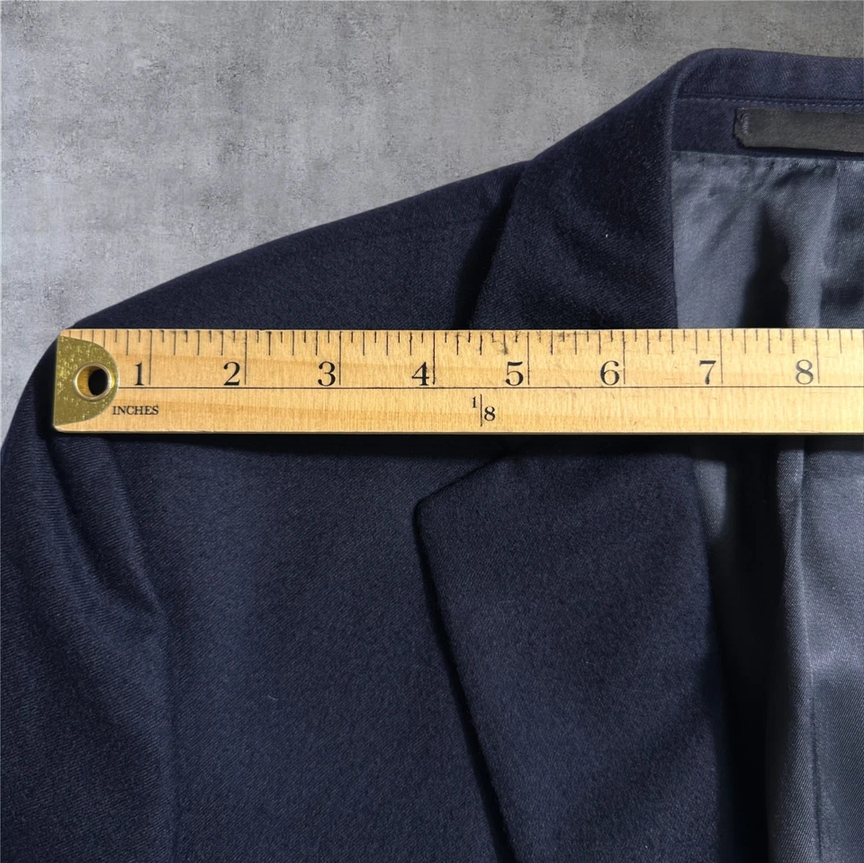 CORBIN 100% кашемир мужской темно-синий Blazer 42R спортивное пальто 2 пуговицы куртка костюмы - Изображение 3 из 4