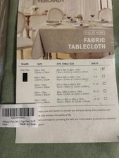 Veblandy 2-Pack 52 X 70 Tablecloths Sage Green Jacquard Fabric New in Pkg
