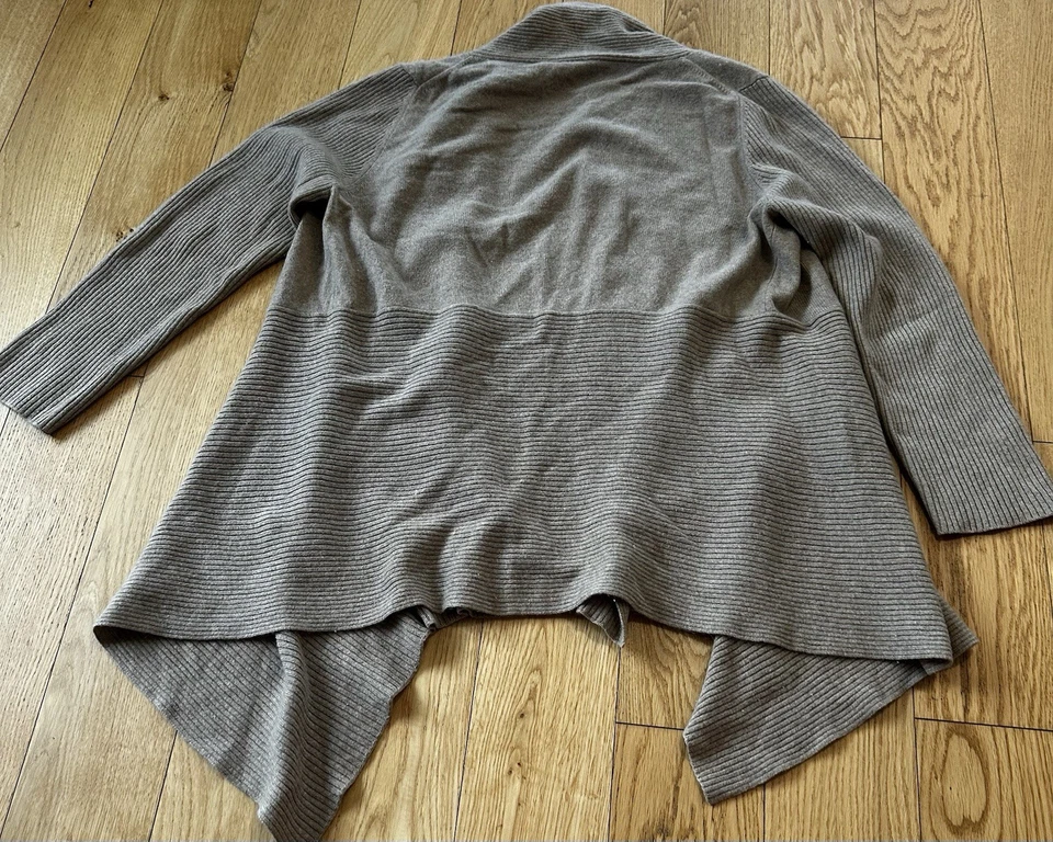 C&A Sixth Sense 100% Cashmere Kashmir Strickjacke  Langarm Cardigan Braun 0c - Bild 3 von 4