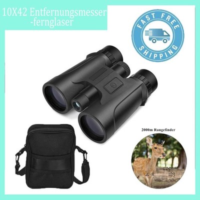 Beste Qualität 10x42 HD Fernglas mit langer Reichweite 2000m Jäger Sport Gelände