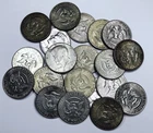 21 PIECE LOT OF MIXED DATE 1965-1979 40% SILVER KENNEDY HALF DOLLARS! NR #G3503