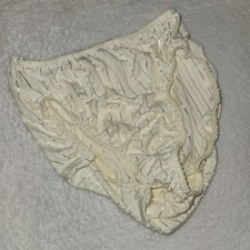 Vintage Warner's Bright stripes Panties USA Sz 6 Cream Bikini Brief