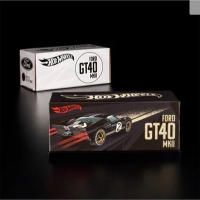 FULLY SEALED Hot Wheels Red Line Club Ford GT40 MkII #2 Black/White Diecast 1:64