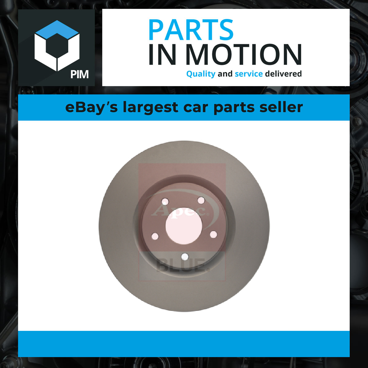 Apec Blue Brake Disc Front SDK6681 - Fits Nissan Juke / Qashqai & Renault Koleos - Image 2