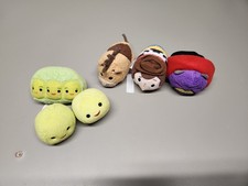 Disney Tsum Tsum Mini Plush Lot Toy Story Peas-in-a-Pod Woody Bullseye Zurg Set