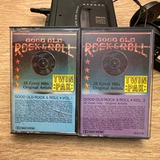 Good Old Rock  Roll Vol. 1  Vol. 2 Cassette Highland 1987 Rock Compilation