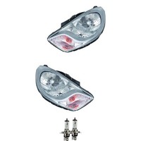 Halogen Scheinwerfer Frontscheinwerfer Set H4 FüR Hyundai I10 Inklusive Lampen