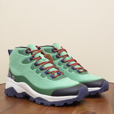 #ad #ad NEW HOLO Footwear Womens Troy Mid Hiking Boots Green Recycled Knit Sneakers 10 $34.95