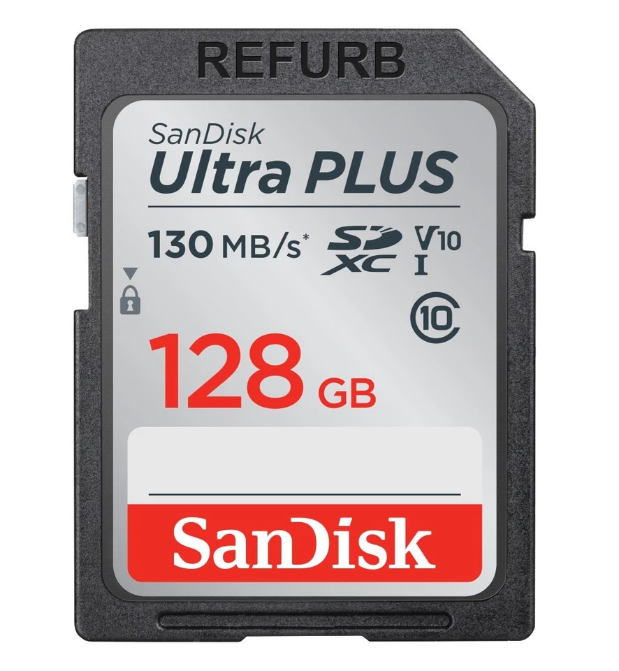 LOT 10x SanDisk Ultra PLUS 128GB Class 10- SDXC UHS-I Memory Card - SDSDUW3-128G - Image 2 of 4