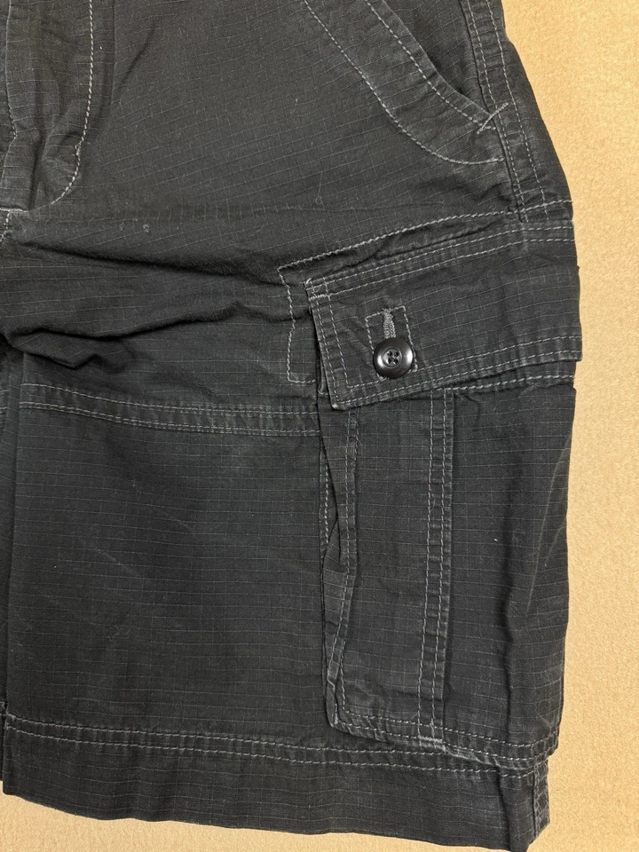 Pantalones Cortos Militares Vintage Y2k Polo Jeans Company Negros Sueltos Carga Para Hombre Talla 32 Foto 3 de 4