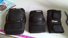 JBM Adult Knee Elbow Wrist Guards Inline Roller Skating Skateboarding