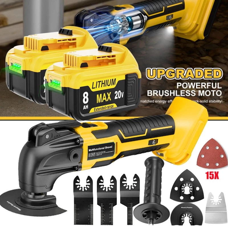 Kit Multi-outil Oscillant Sans Fil DeWalt DCS356 – 20V, Sans Balai, Avec Batterie