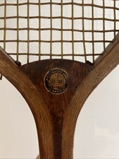 Antique Spalding Wooden Tennis Racket