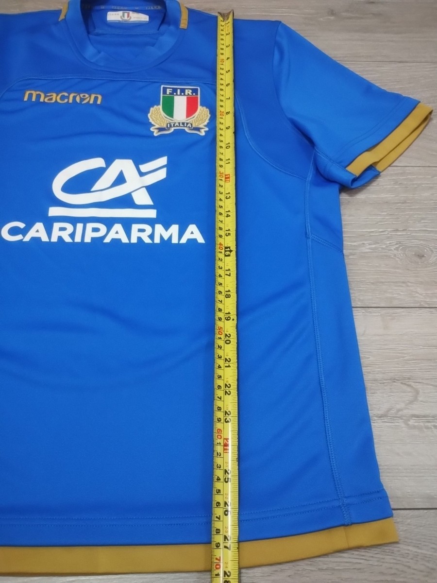 T-Shirt Supporter Italie Rugby Blanc 25/26 - Macron en vente sur Made in Sport