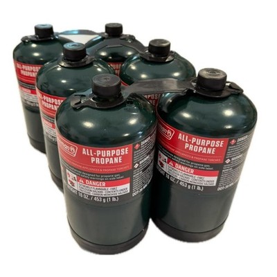 6 Pack All Purpose Propane Fuel Cylinders 16 oz Camping Grill Torch Free Ship