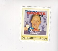 AUSTRIA Stamp PM DAY of SPORTS KATE ALLEN - TRIATLON Sport MNH