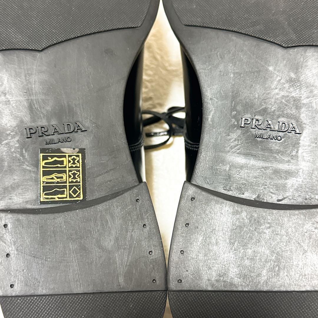 PRADA Men's Dress Shoes D2329 Loafers Leather Black UK 5.5/US 6.5 112967c thumbnail 11