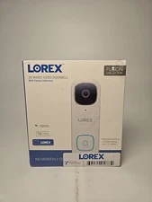 Lorex 2K Wired WiFi Smart Video Doorbell Camera w/No Subscription Fee