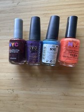 Lot Of 4 Vtg NYC polish, Blue, Purples, Red