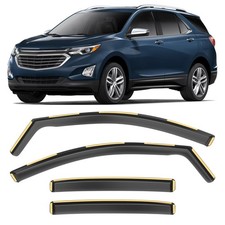 Shatterproof in-Channel Window Rain Guards for Chevrolet Chevy Equinox 2018...
