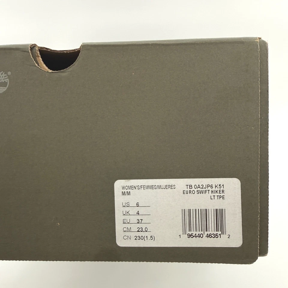 Timberland Euro Swift Hiker LT Beige Rosa Botines Mujer Talla 6 NUEVO Foto 4 de 4