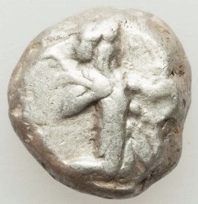 Ancient Achaemenid Silver Siglos (F) - King Darius / Xerxes (485 BC) Coin