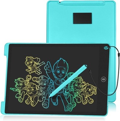 Homestec LCD writing board, 8.5 inches, colourful display, children's laptop 