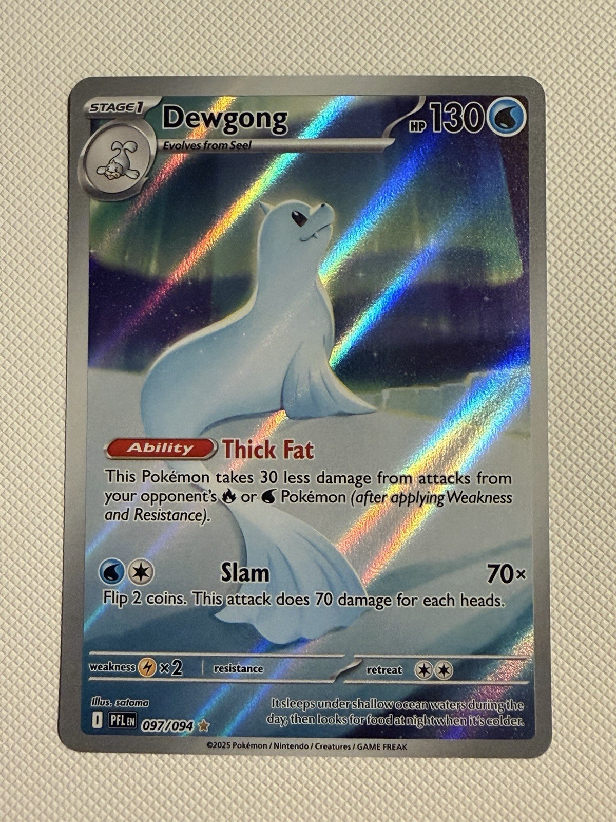 Dewgong 097/094 Illustration Rare Phantasmal Flames Pokémon TCG English