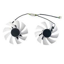 1 Pair White Cooling Fans for ZOTAC GTX1660 SUPER Destroyer HY/HB Graphics Card